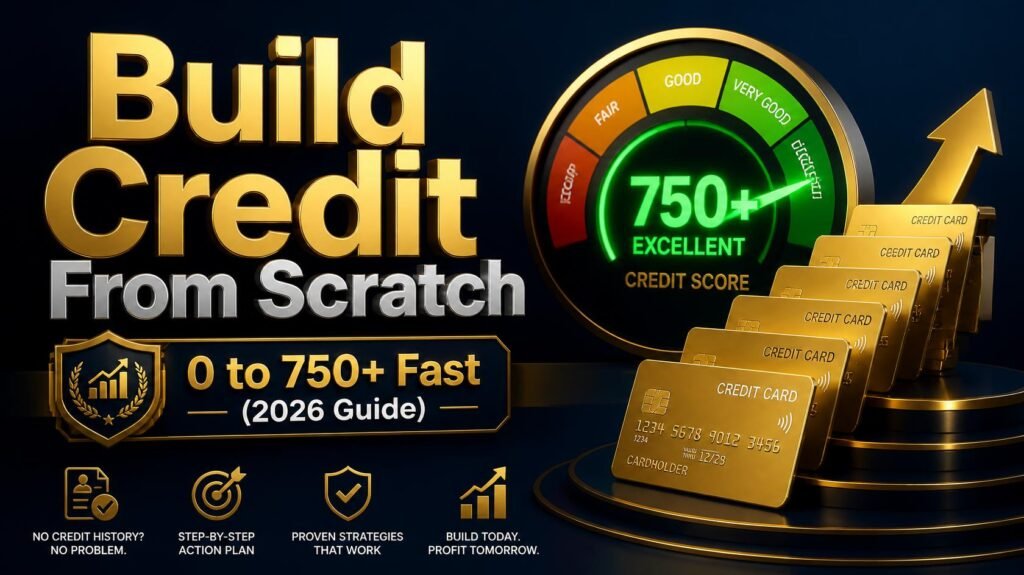 Step-by-step roadmap to build credit from scratch and reach a 750 credit score in 2026