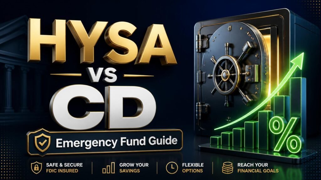 HYSA vs CD comparison guide for emergency fund savings