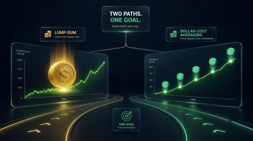 dollar-cost averaging vs lump-sum investing comparison